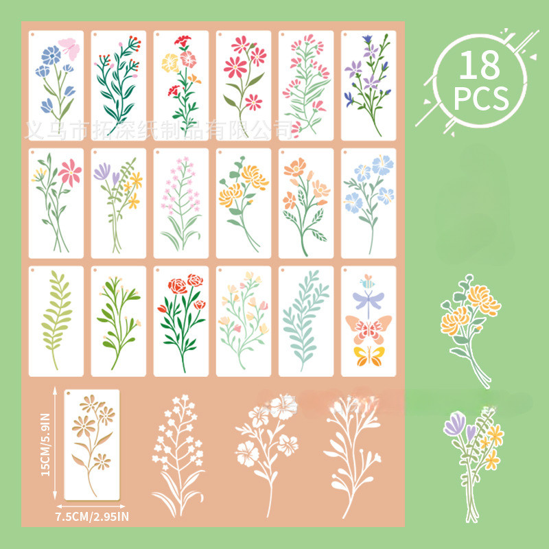 18PCS Geometric Floral Paintin - Art Craft Doodle recensione e prezzo