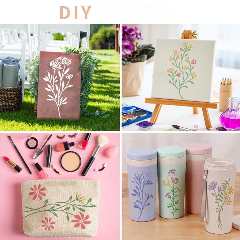 18PCS Geometric Floral Paintin - Art Craft Doodle recensione e prezzo