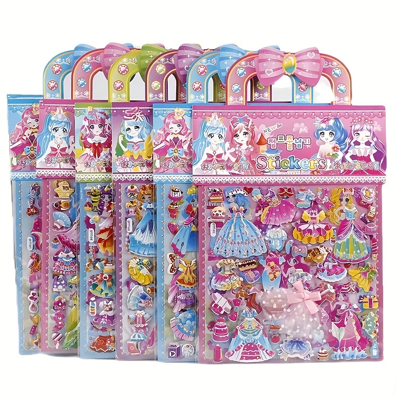 Princess Dress Up Puffy Sticke - Art Craft Toddler recensione e prezzo