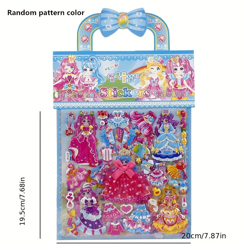 Princess Dress Up Puffy Sticke - Art Craft Toddler recensione e prezzo