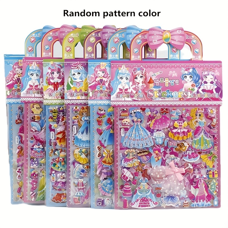 Princess Dress Up Puffy Sticke - Art Craft Toddler recensione e prezzo