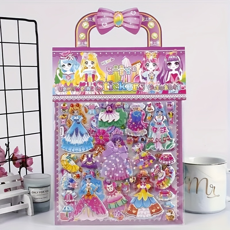 Princess Dress Up Puffy Sticke - Art Craft Toddler recensione e prezzo