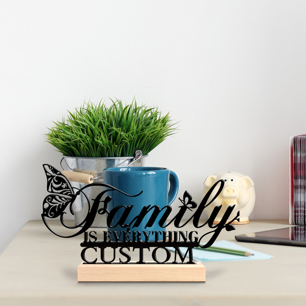 1pc butterfly flower Custom Te - Art Craft Wood recensione e prezzo